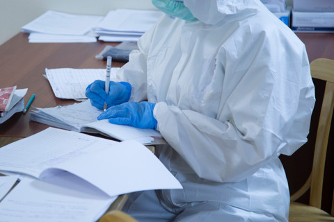 Covid Healthcare Professional Writing Notes