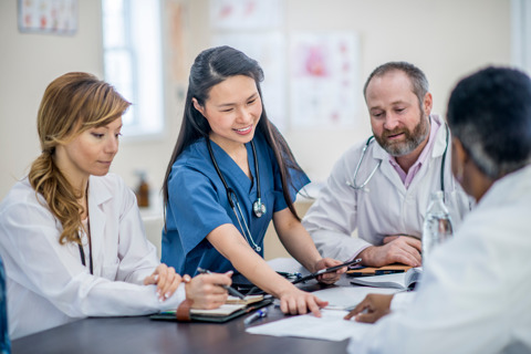 Medical Research Group Photo STOCK